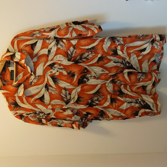 Scandia Woods Other - Scandia Woods Men's Size XLG Button Front Hawaiian Floral Print Shirt